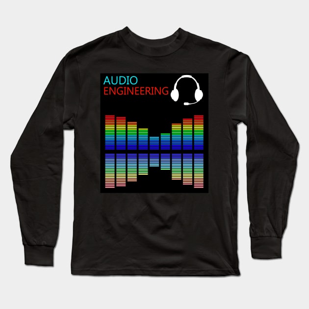 Best design audio engineering sound engineer Long Sleeve T-Shirt by PrisDesign99